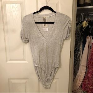 Free People V Neck Bodysuit